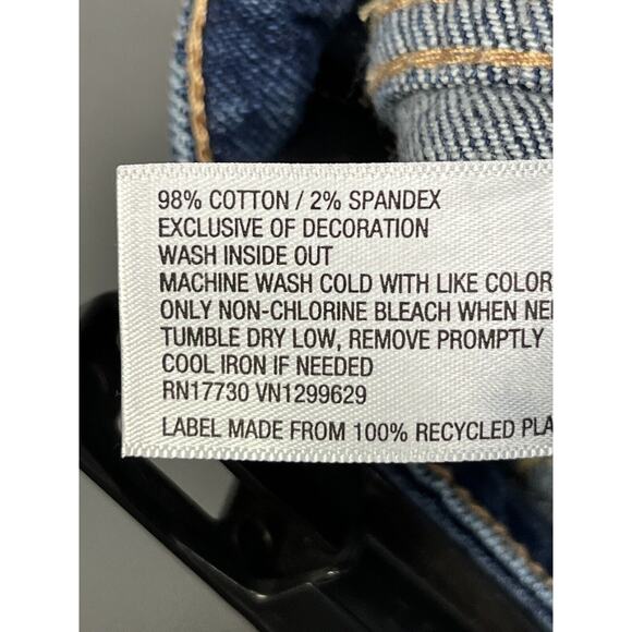 Knox Rose Jeans Womens 14 Crop Medium Wash Aztec Stripe Stretch Boho Blue Denim - Picture 4 of 7